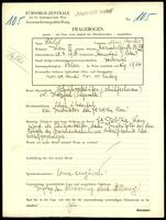 Applicant: Ehrlich, Moses Mauritius; born 28.3.1903 in Stanislau (Poland); married.