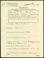 Applicant: Klein, Leo; born 27.11.1889 in Iacobeni (Suceava, Romania); divorced.