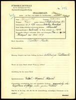 Applicant: Benedikt, Salomon; born 19.7.1879 in Unterberg-Eisenstadt (Austria); married.