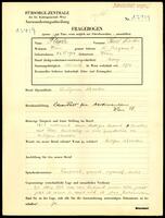 Applicant: Flesch, Paul Victor; born 24.5.1914 in Vienna (Austria); single.