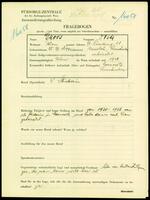 Applicant: Gross, Dora; born 25.7.1899 in Wassileu (Ukraine); married.