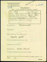 Applicant: Datz, Hermann; born 28.11.1896 in Dynów (Poland); married.