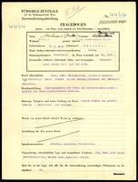 Applicant: Abrahamer (Arndt), Jacques; born 8.1.1914 in Sarajevo (Bosnia and Herzegovina); single.