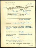 Applicant: Adler, Moritz; born 1.2.1907 in Krakau; single.