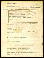 Applicant: Bergmann, Samuel; born 18.2.1882 in Boryslav (Ukraine); married.