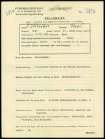 Applicant: Schredber, Erich; born 14.7.1905 in Vienna (Austria); single.