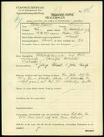 Applicant: Rosenkranz, Michael; born 26.8.1897 in Radom (Poland); married.