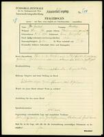 Applicant: Freilich, Markus; born 21.10.1896 in Carna, Baligrod; married.