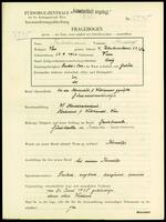 Applicant: Friedmann, Rudolf; born 27.9.1904 in Vienna (Austria); single.