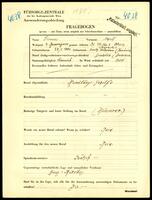 Applicant: Tenner, Moritz; born 25.1.1889 in Sereth (Romania); divorced.