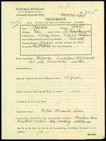 Applicant: Besner, Wolf; born 10.6.1896 in Cudieu (Ukraine); married.