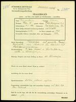 Applicant: Feuerstein, Moses; born 14.5.1892 in Bialaboznica (Ukraine); married.