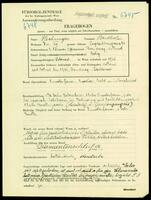 Applicant: Hechinger, Berthold; born 2.1.1917 in Den Haag, Holland; single.