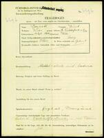 Applicant: Bornett, Kurt; born 14.9.1920 in Vienna (Austria); single.