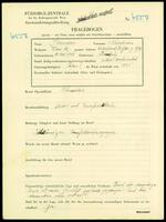 Applicant: Sandor, Nuchim; born 12.8.1903 in Będzin (Poland); married.