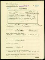 Applicant: Tycho, Robert; born 19.12.1898 in Vienna (Austria); married.