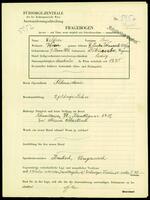 Applicant: Waldner, Leni; born 7.1.1886 in Békéscsaba (Hungary); single.