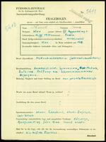 Applicant: Hirsch, Irma; born 16.12.1910 in Znojmo (Czech Republic); married.