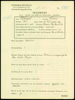 Applicant: Hirsch, Leiscz; born 28.11.1883 in Sadhora (Chernivtsi, Ukraine); married.