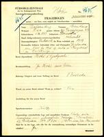 Applicant: Goldenberg, Bernhard; born 1.9.1882 in Vatra Dornei (Romania); married.