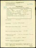 Applicant: Engel, Samuel; born 10.7.1910 in Brzozow; single.