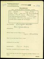 Applicant: Haber, Jakob; born 27.11.1885 in Rozniatow (Ukraine); married.