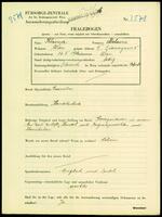 Applicant: Kleiner, Melanie; born 16.2.1916 in Vienna (Austria); single.