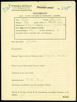 Applicant: Felix, Benjamin; born 28.8.1882 in Sporysz (Żywiec, Poland); married.