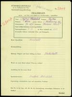 Applicant: Platschek, Ryfka; born 3.6.1875 in Rzeszow (Poland); widowed.