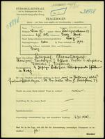 Applicant: Pollak, Ferdinand; born 2.6.1883 in Graz (Austria); single.