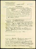 Applicant: Kohn, Salomon Josef; born 5.8.1904 in Suceava (Romania); married.