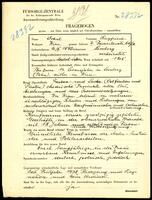 Applicant: Sokal, Siegfried; born 10.2.1892 in Lʹviv (Ukraine); married.