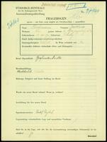 Applicant: Fischmann, Berthold; born 11.5.1900 in Bratislava (Slovakia); divorced.