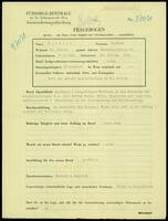 Applicant: Schwarz, Hermann; born 10.10.1905 in Sankt Pölten (Austria); single.