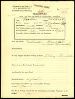 Applicant: Fischer, Albert; born 20.7.1889 in Vienna (Austria); single.