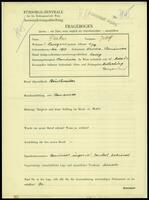 Applicant: Farkas, Josef; born 1.1.1917 in Oradea (Romania); single.
