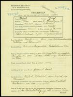 Applicant: Bäck, Josef; born 30.8.1889 in Dukowan (Czech Republic); married.