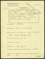 Applicant: Doresiewicz, Uscher; born 10.8.1909 in Ustrzyki Dolne (Poland); single.