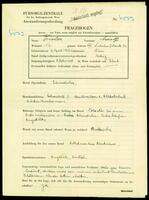 Applicant: Cisler, Adolf; born 4.4.1915 in Vienna (Austria); single.