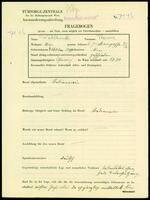 Applicant: Wohlmuth, Therese; born 9.10.1890 in Vienna (Austria); divorced.