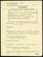 Applicant: Jacóbowicz, Oskar; born 17.6.1914 in Przemislany; single.