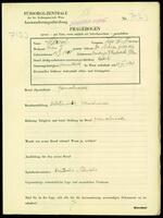 Applicant: Mëisel, Leib Simon; born 18.2.1910 in Kanczuga B. Przeworsk (Poland); single.