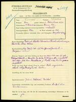 Applicant: Ringel, Nissen; born 20.11.1882 in Bircza (Poland); married.