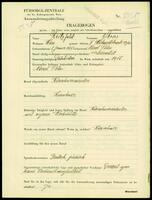 Applicant: Reitzfeld, Moses; born 1.1.1901 in Narol (Poland); married.