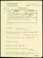 Applicant: Albala, Daniel; born 24.2.1905 in Belgrade (Serbia); divorced.