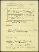 Applicant: Mendlovič, Gejfa; born 7.12.1897 in Michalovce; married.