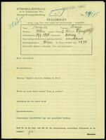 Applicant: Trieger, Marie; born 18.4.1870 in Bösing (Slovakia); married.