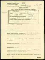 Applicant: Palker, Chaskel; born 19.8.1884 in Kolomyja; married.