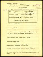 Applicant: Polacsek, Leopold; born 1872 in Baja (Hungary); married.