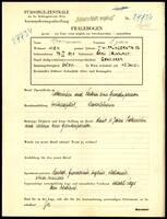 Applicant: Grossmann, Lydia; born 17.3.1894 in Baku (Azerbaijan); divorced.